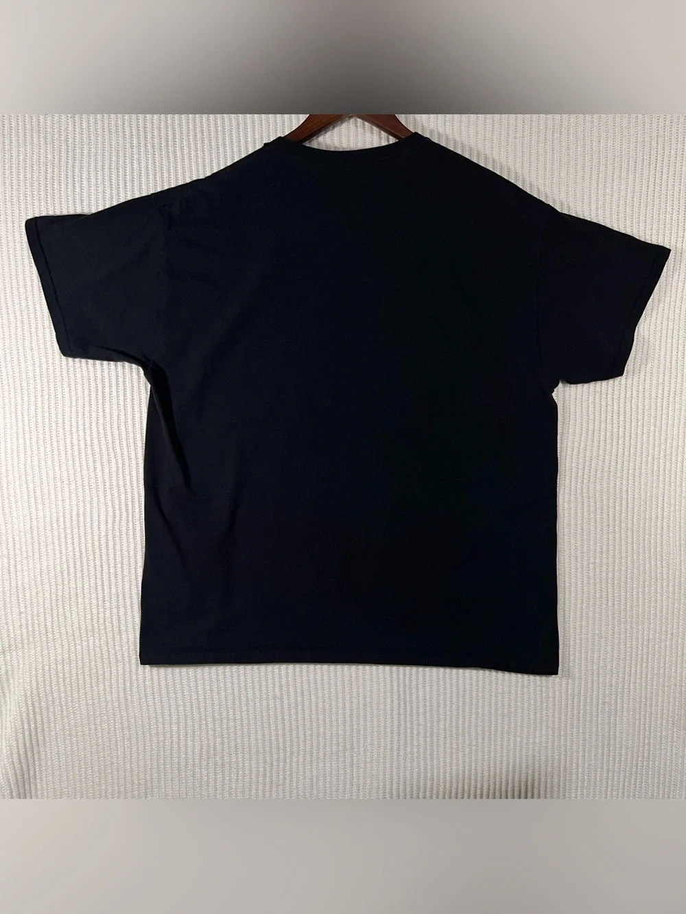 069 Sony Black Tee with Neon PlayStation Console Graphic